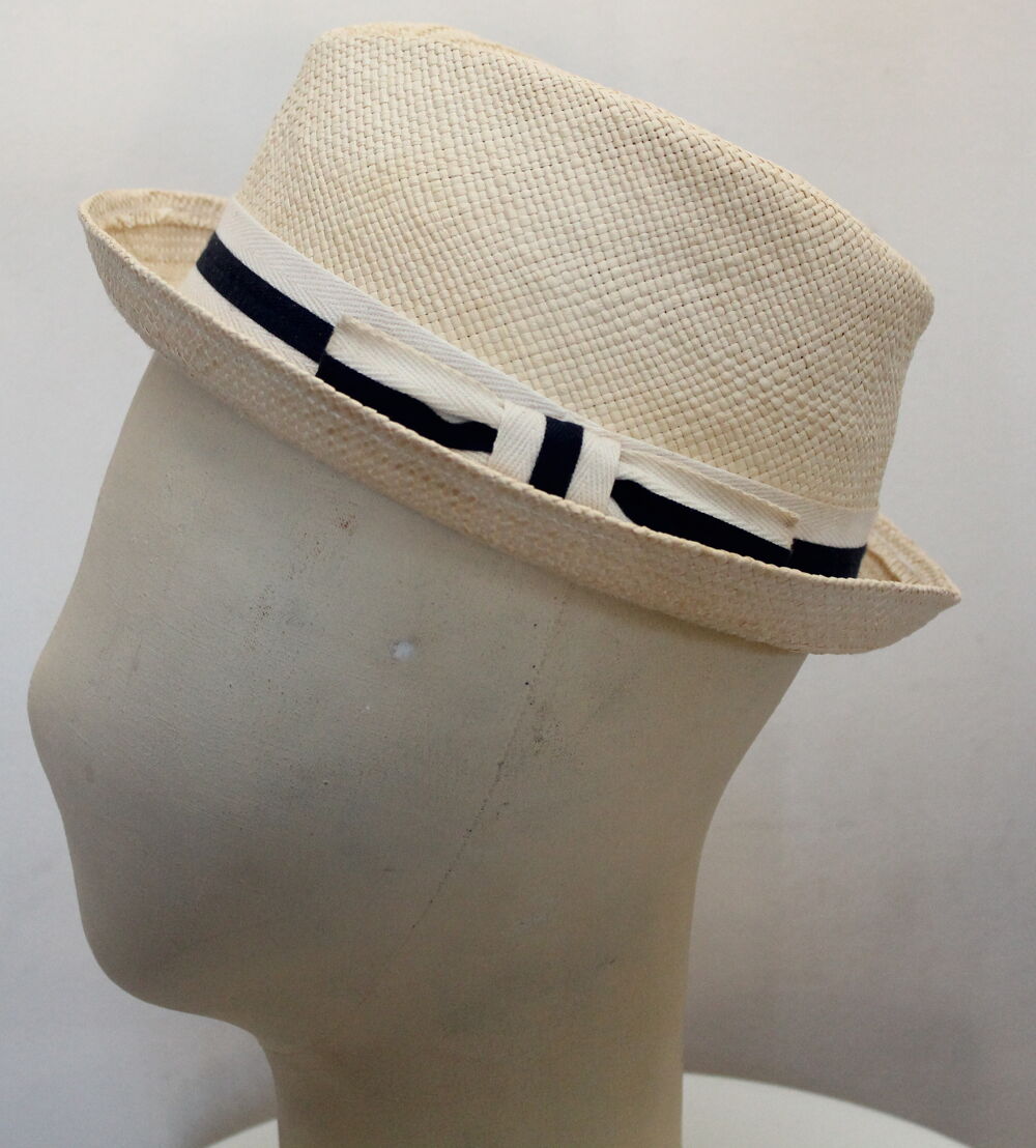 Chapeau de paille blanc ANTHONY PETO T.M Vêtements