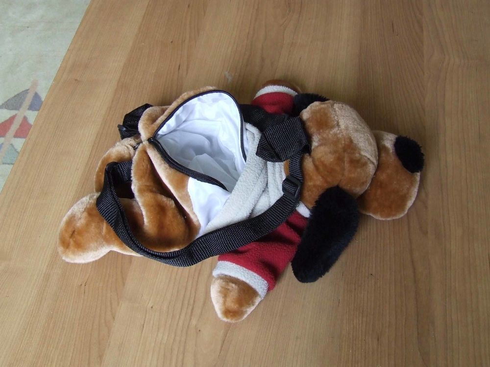 Sac &agrave; dos peluche Chien marron, TBE Jeux / jouets