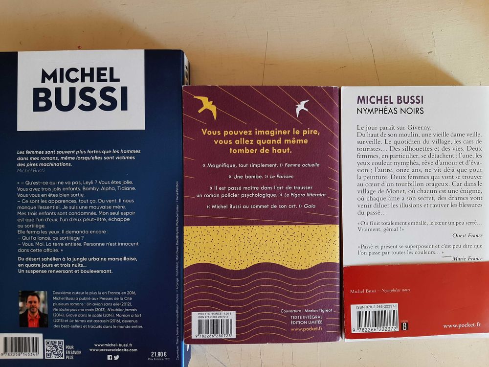 Lot romans de Michel BUSSI Livres et BD