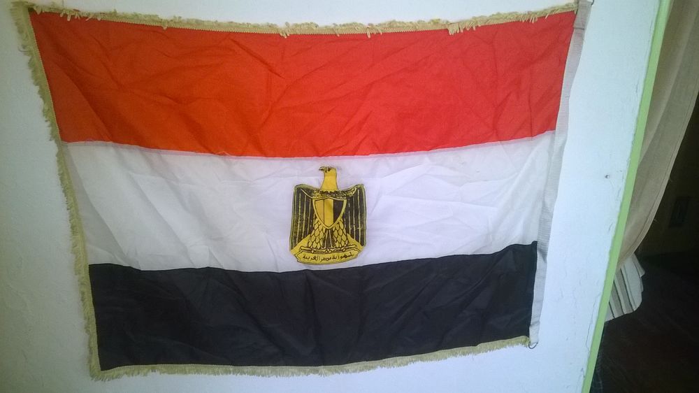 Drapeau avec tete d aigle 