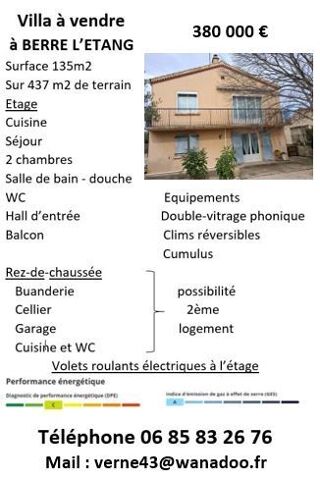  Villa � vendre 5 pi�ces 135 m�
