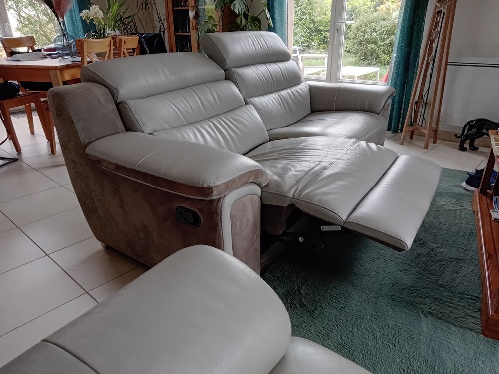 Canap&eacute;+ Fauteuil relax avec appuis t&ecirc;te r&eacute;glable Meubles