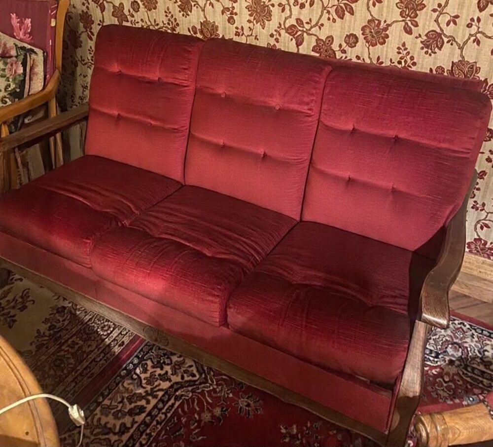 Salon canap&eacute; +2 voltaires+2 fauteuils chaises Meubles