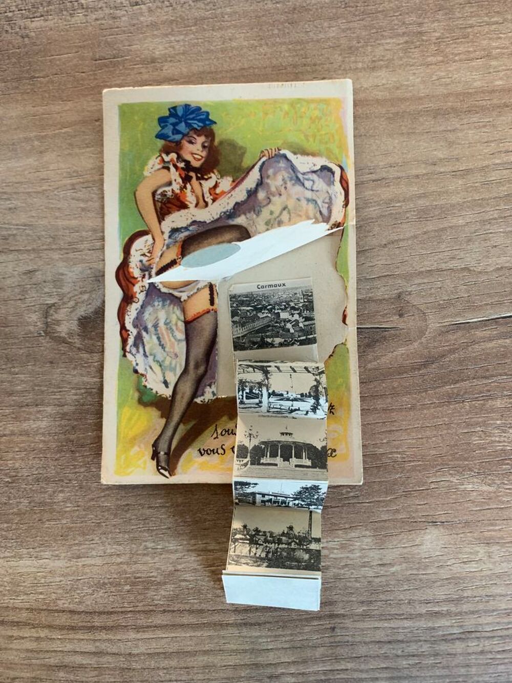 Carte postale humoristique vintage ann&eacute;e 50 " 