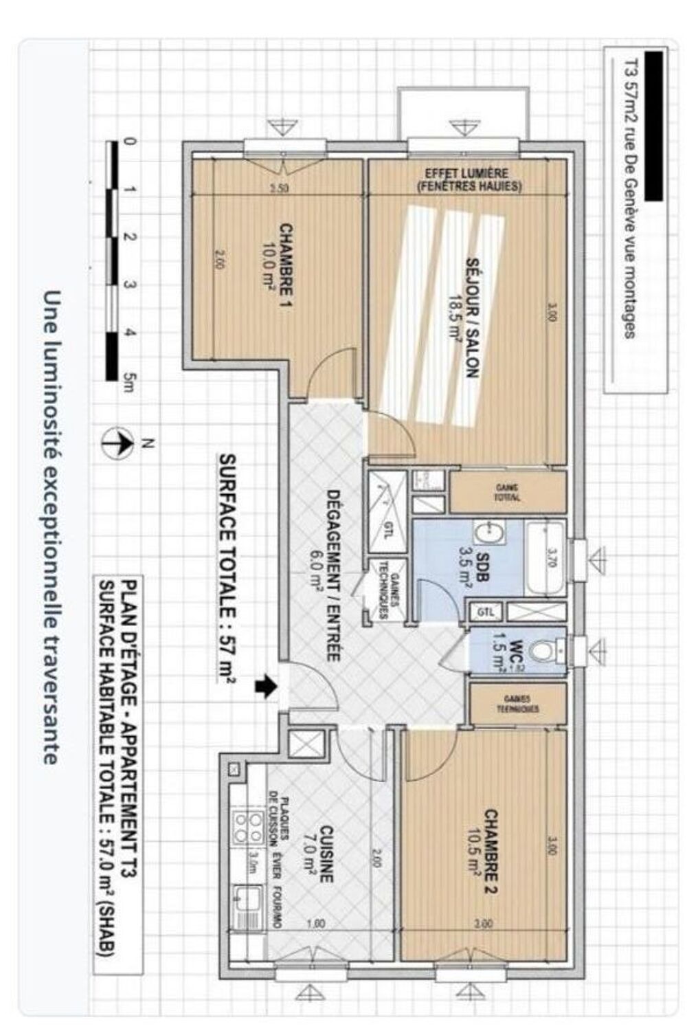 Appartement 3 pièces 57 m² · à Ambilly · 57 m² · 205 000 €