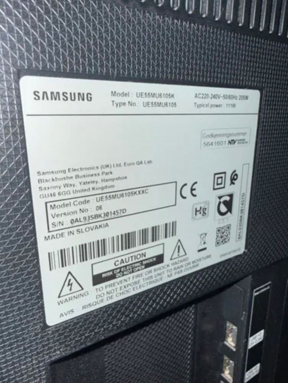 Samsung 55 pouces tv en parfait &eacute;tat Photos/Video/TV
