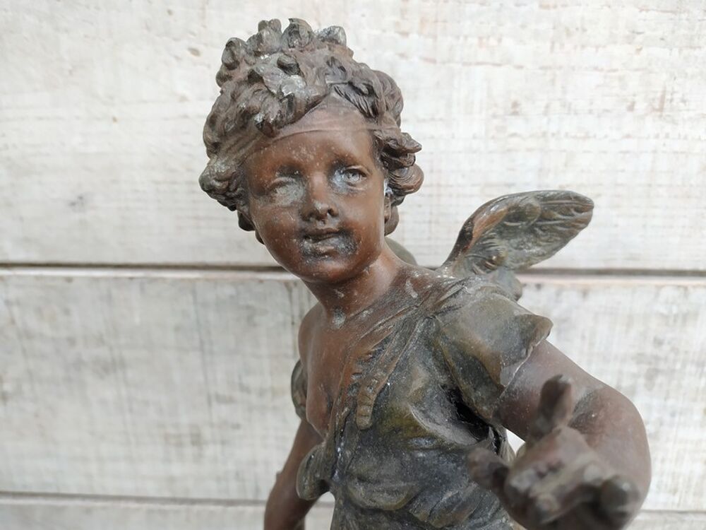 Statue Ange Cupidon Sujet de Pendule Angelot 