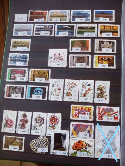 Timbres France oblitérés 2017 0 Bersée (59)