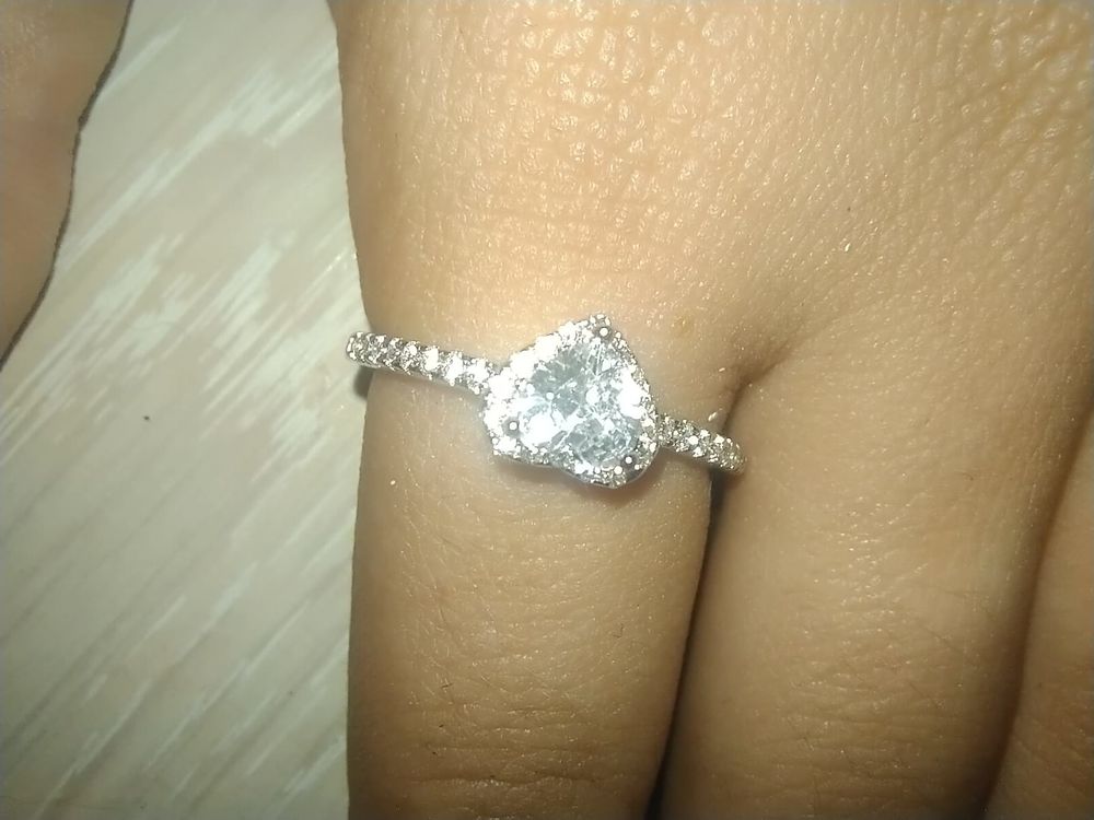 Bague solitaire en argent sterling 925, 18 mm de diam&egrave;tre Bijoux et montres