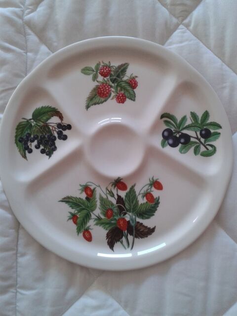 assiette en porcelaine de Paris décor fruits sauvages 10 Dijon (21)