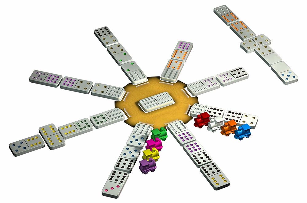 Recherche Jeu se soc&eacute;t&eacute; MEXICAN TRAIN DOMINOS Jeux / jouets