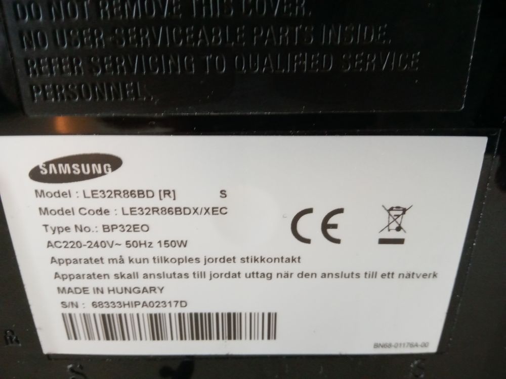 TV Samsung .
Audio et hifi