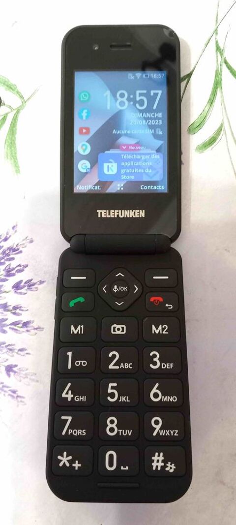 NEUF Telefunken, astucieux smartphone 4G tactile ET à clapet 79 La Chapelle-Enchérie (41)