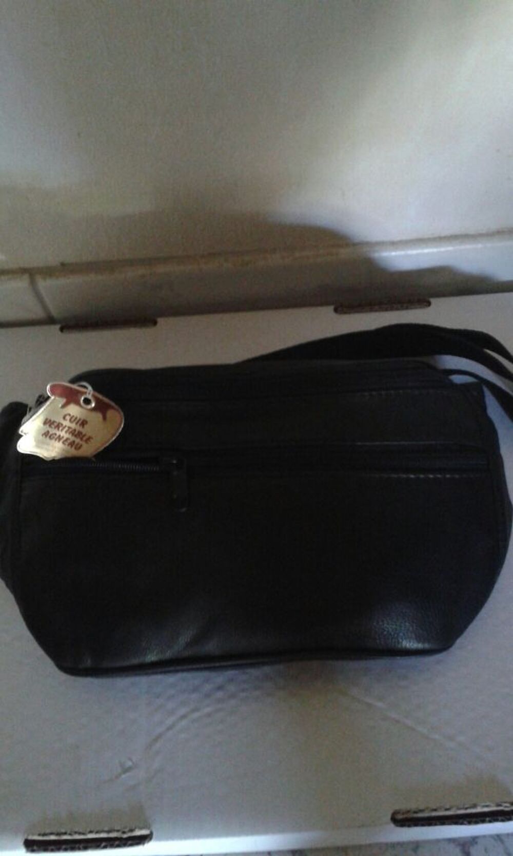 BANANE EN CUIR NOIR BEAU MODELE TOUT CUIR AGNEAU Accessoires
