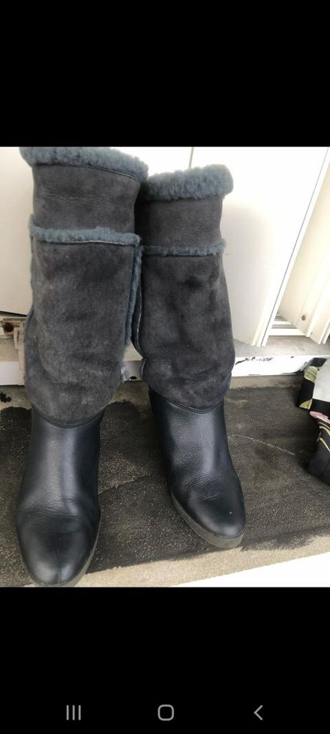 bottes en cuir (peut servir d'après ski) T37 pour femme 25 Rennes (35)