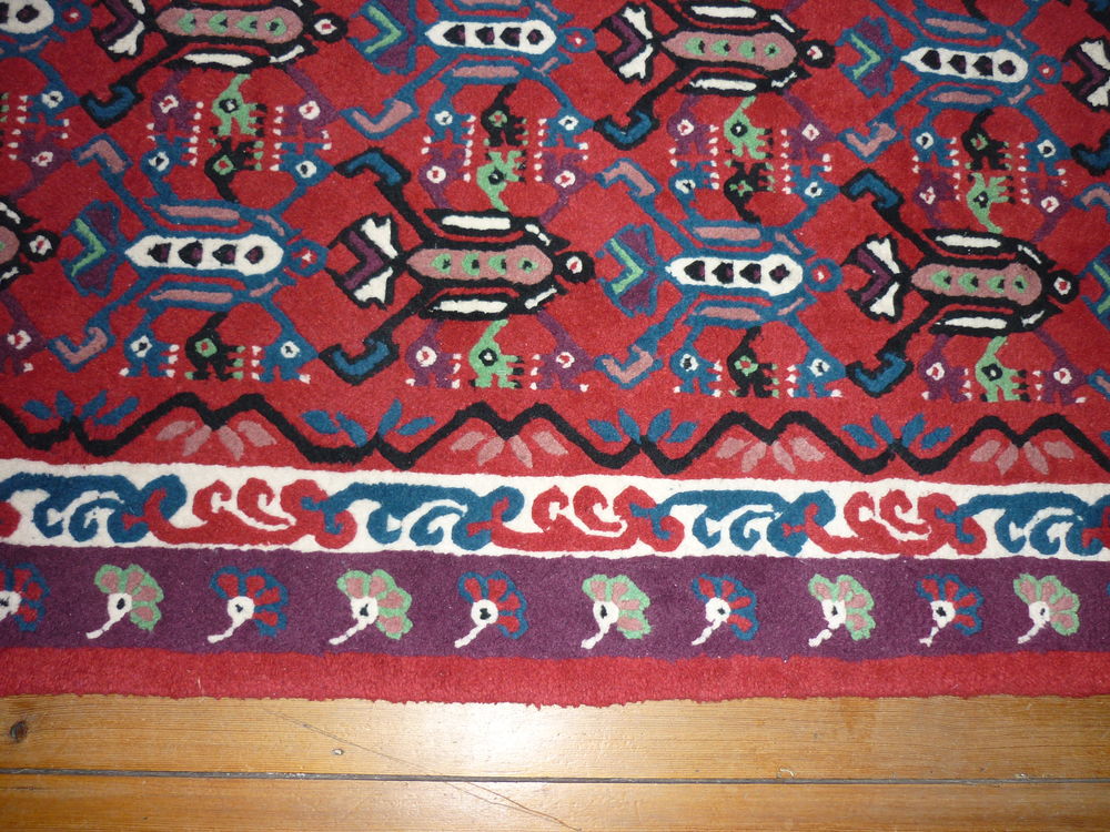 Tapis tiss&eacute; main Décoration