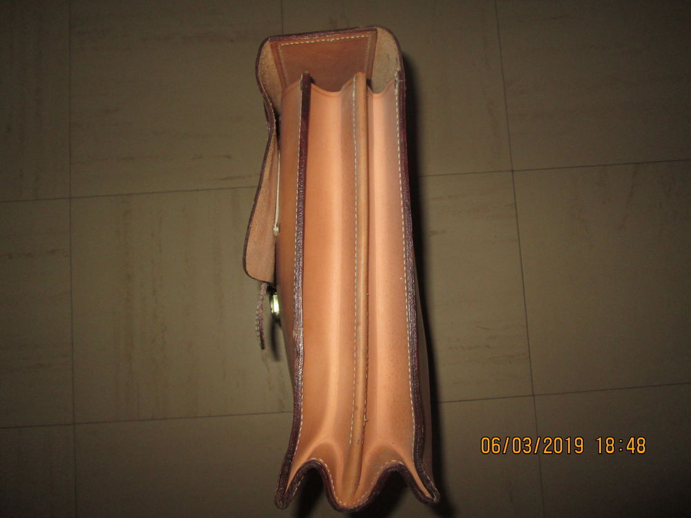 Cartable d'&eacute;colier en cuir Maroquinerie