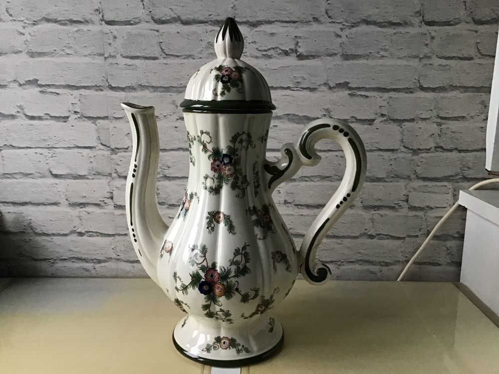 Grand pichet avec couvercle CAPODIMONTE Dcoration