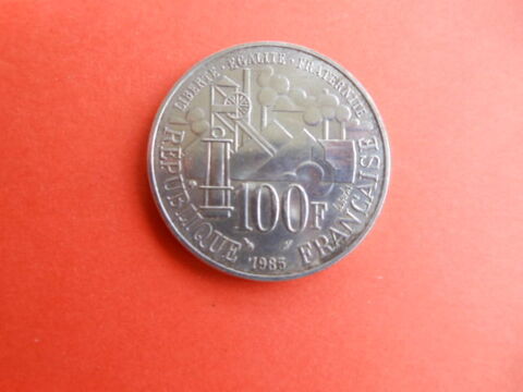 pi�ce 100 francs Zola 1985 14 Gr�zieu-la-Varenne (69)