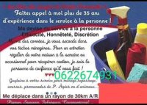   Femme de ménage pour vous seconder au quotidien  