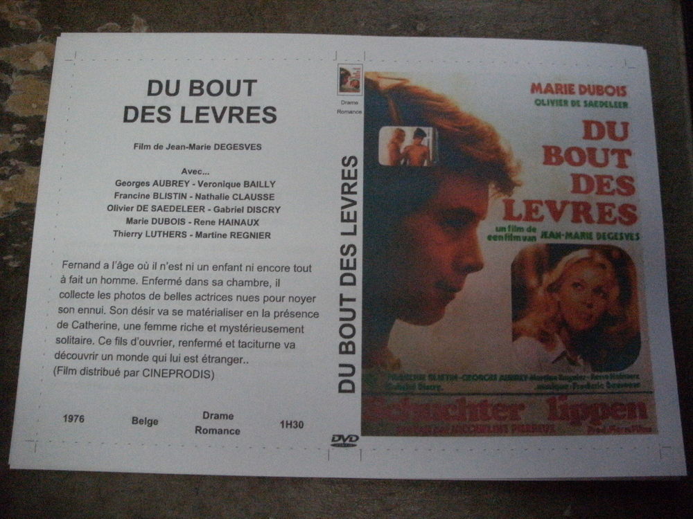 Film : " Du bout des levres " DVD et blu-ray