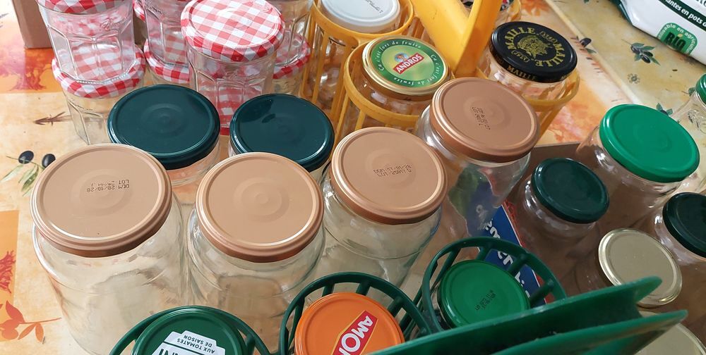 Lot de pots de confiture vides Cuisine
