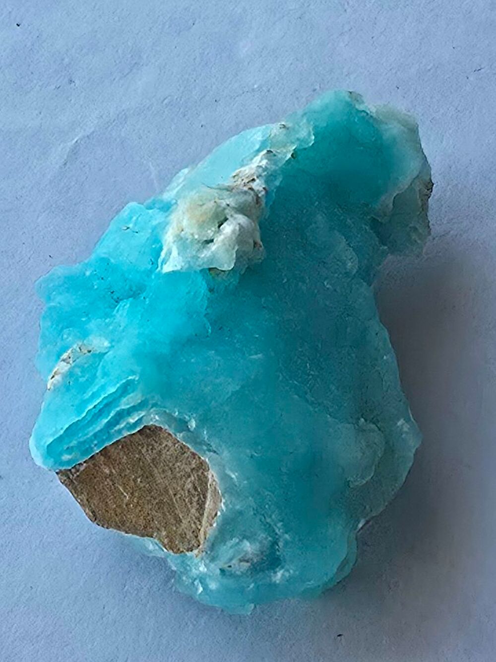 H&eacute;mimorphite Bleue du Congo-Collection Personnelle-21g 