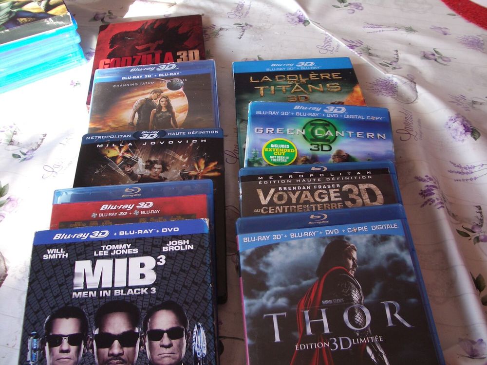 LOT BLURAY 3 D DVD et blu-ray