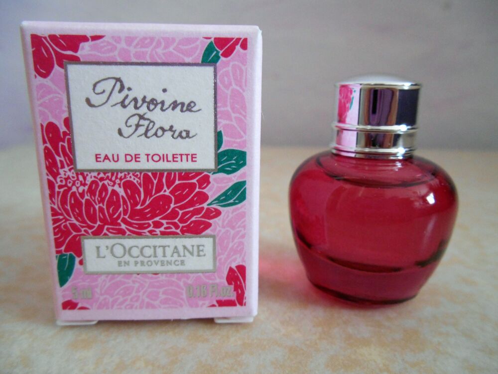 Miniature de parfum Pivoine Flora Occitane EDT 5ml 