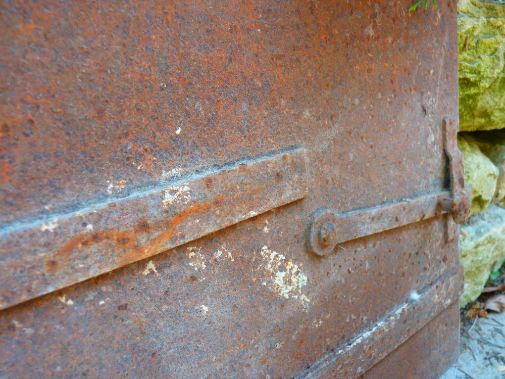 Porte ancienne en metal vieilli rectangulaire materiau vinta Bricolage