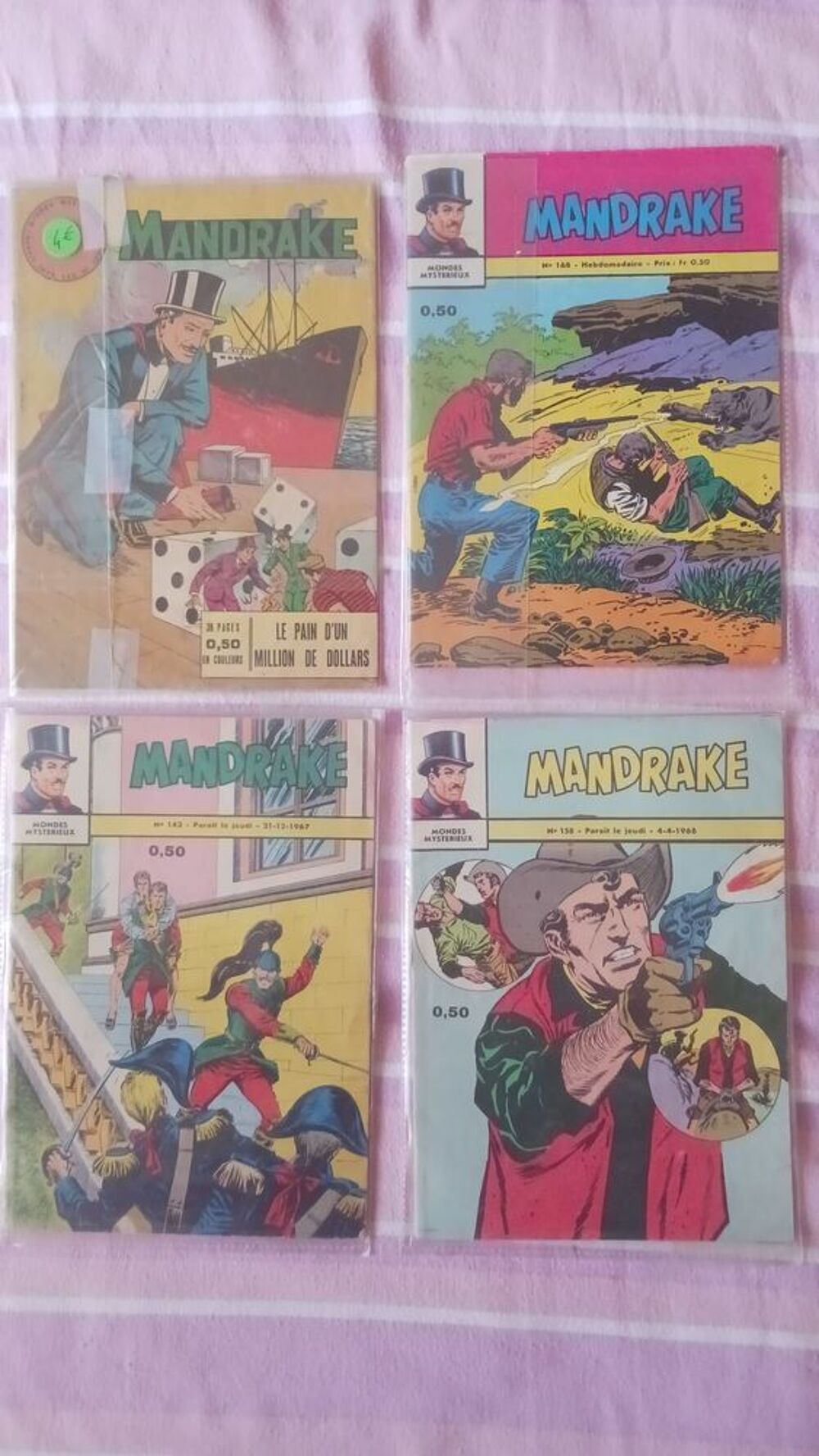  Lot 9 revues comics vintage : Strange et Mandrake Livres et BD