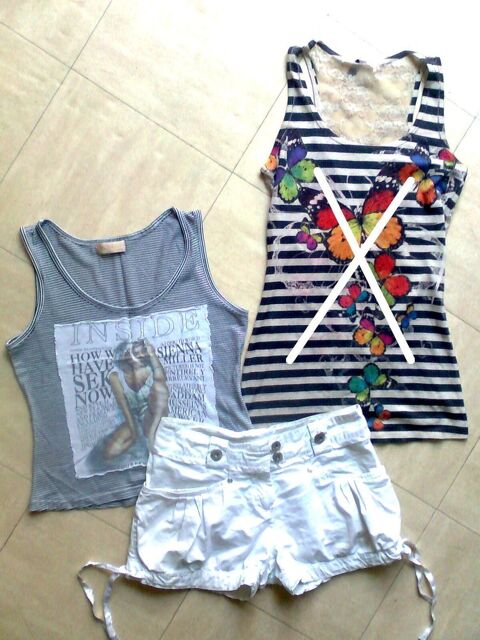 SHORT blanc +  dbardeur - 36 - zoe 2 Martigues (13)