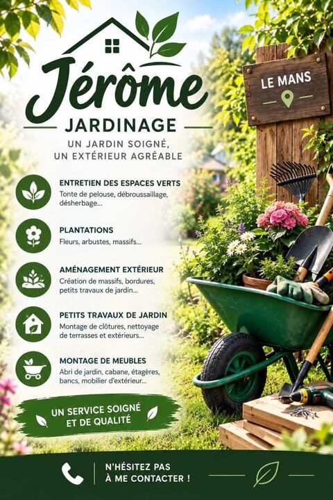 jardinier 72000 Le mans