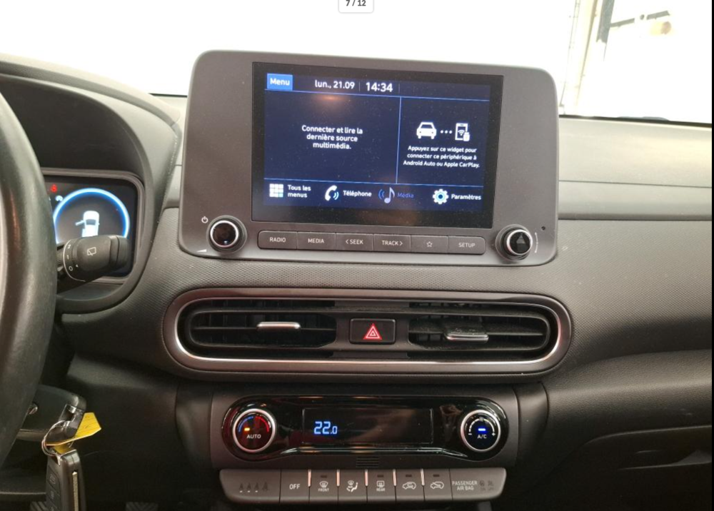 Kona HYUNDAI KONA (2) 1.0 T-GDI 120 HYBRID 48V INTUITIVE 2PLACES 2022 occasion 60230 Chambly