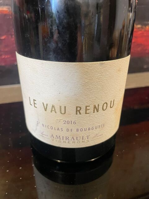 1 Bt St Nicolas de Bourgueil Le Vau Renou 2016 AMIRAULT 45 Vigneux-sur-Seine (91)