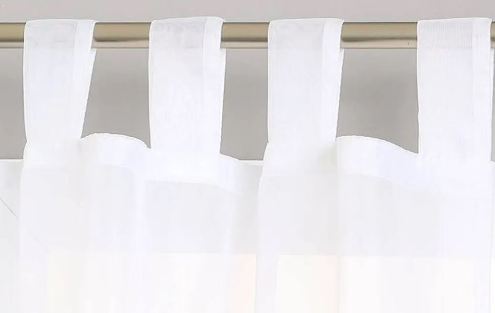 voilage polyester blanc 140 x 145 cm Décoration