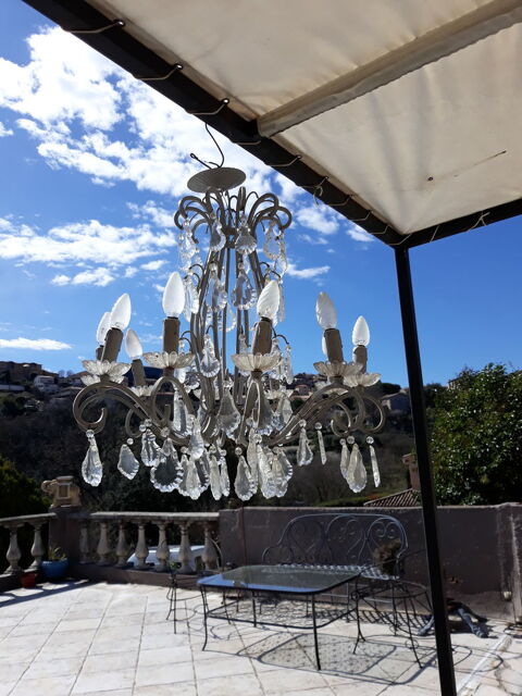 Lustre cage  pampilles  100 Vence (06)