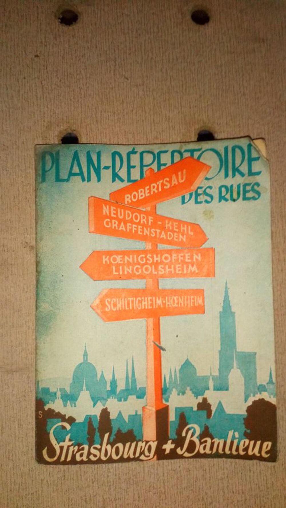 ANCIEN PLAN DE RUE STRASBOURG Livres et BD