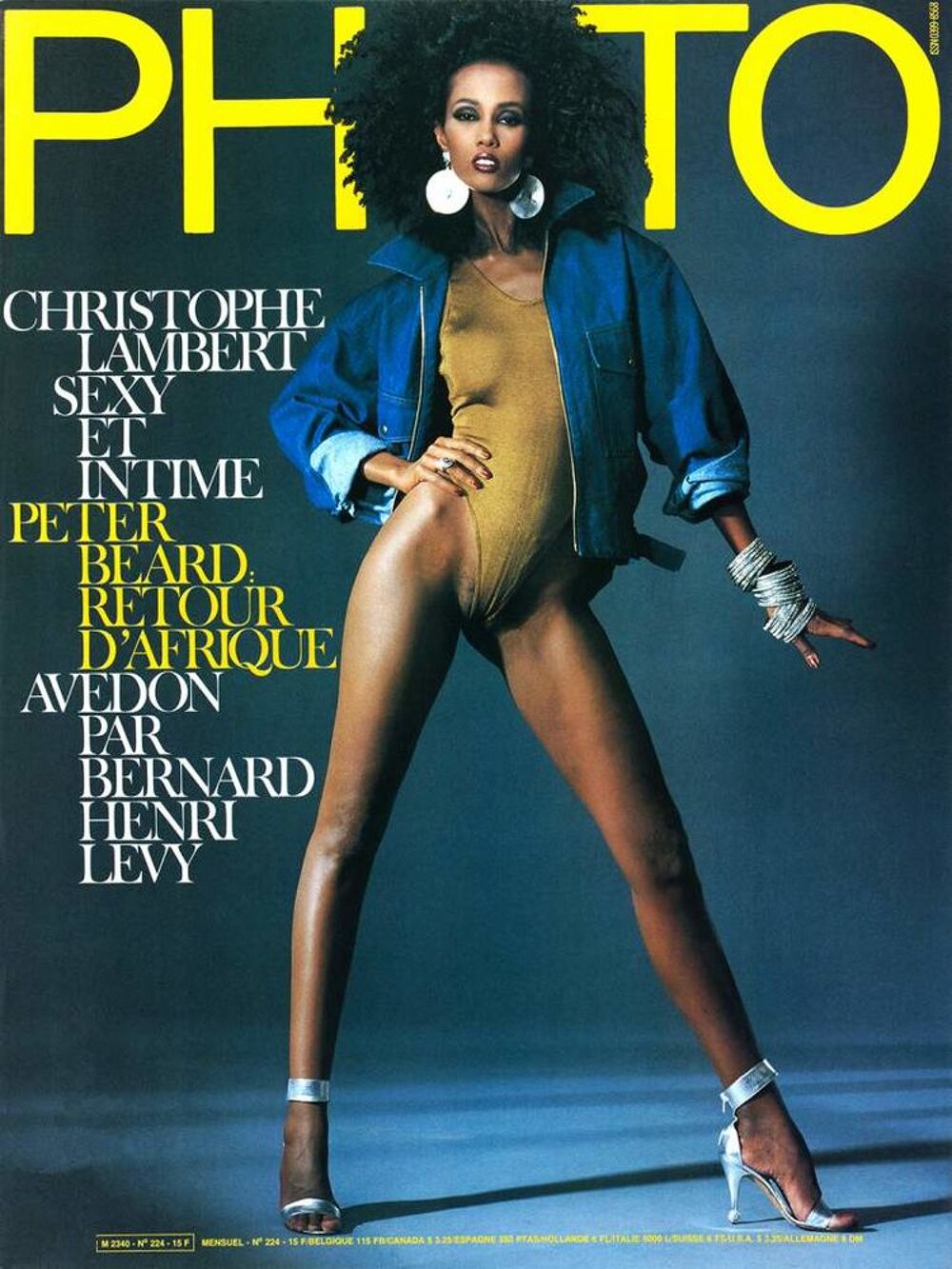 Magazine PHOTO. n 224. Mai 1986# Peter Beard et Iman Livres et BD