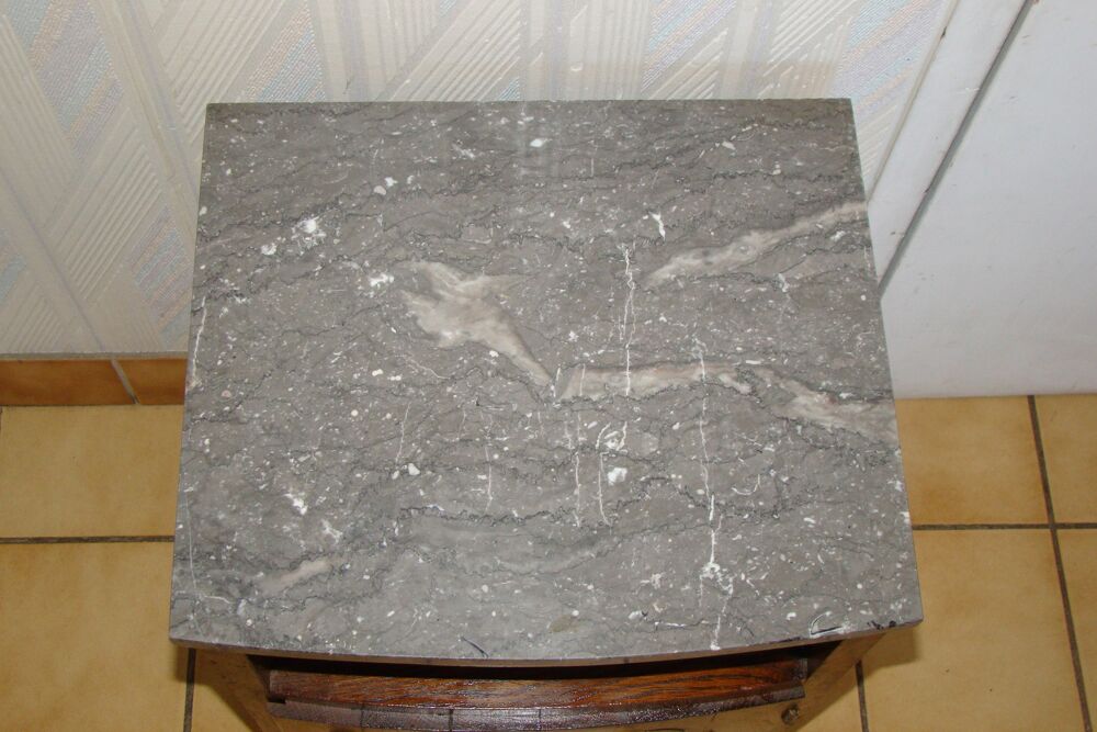 Table de chevet en ch&ecirc;ne massif - Art d&eacute;co Meubles