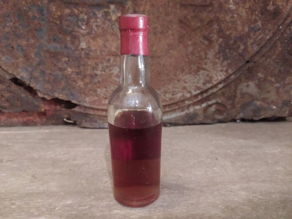 Ancienne Mignonnette Liqueur Cr&egrave;me de Prunelle Abb&eacute; Fran&ccedil;ois 