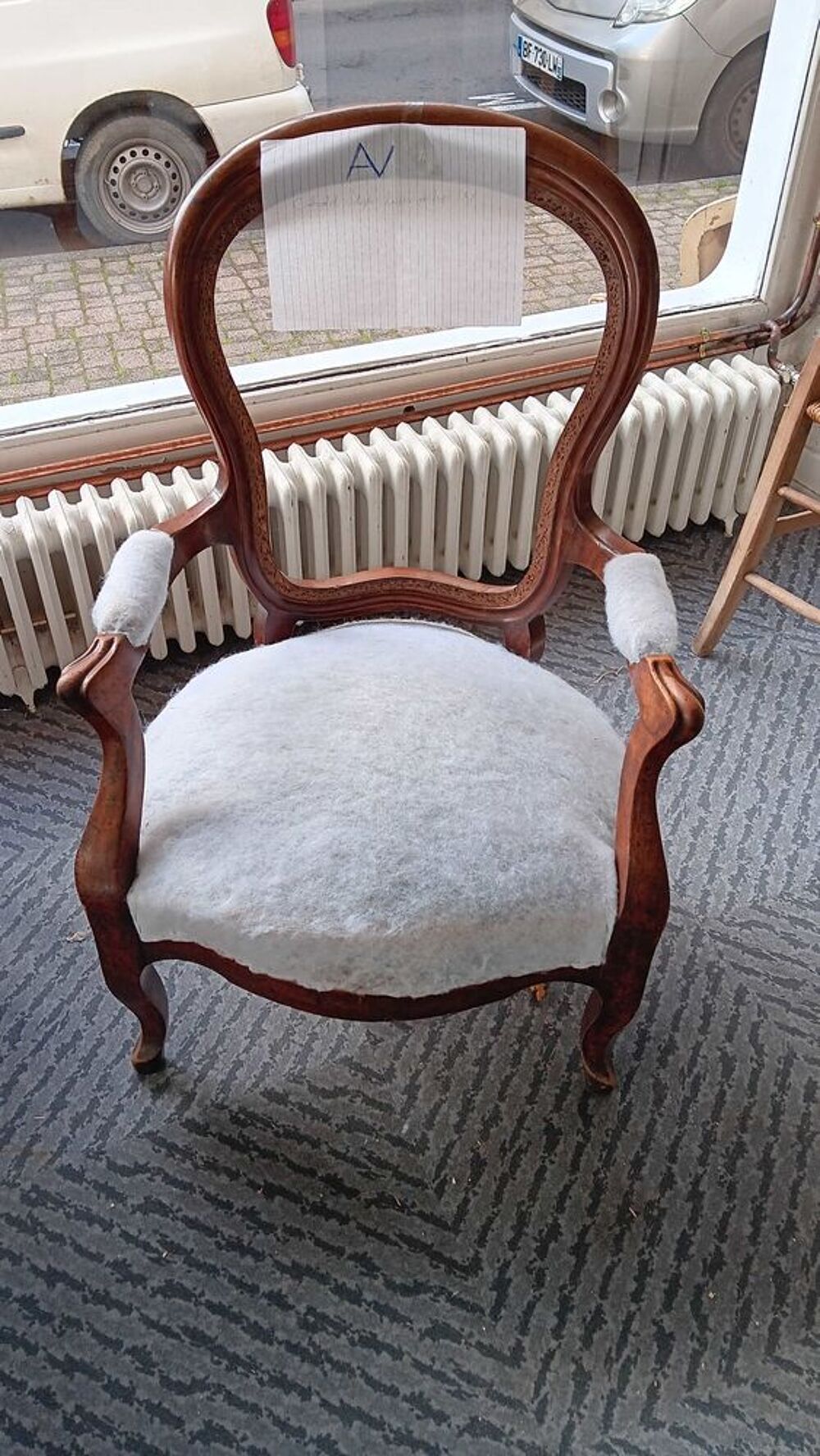 Fauteuil cabriolet style Louis Philippe XV Meubles