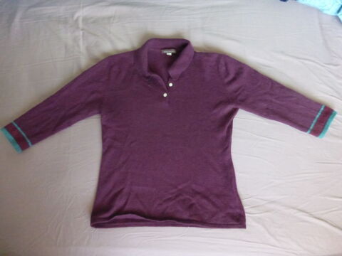 PULL VIOLET  bon march�  - femme - L - 3 Doussard (74)