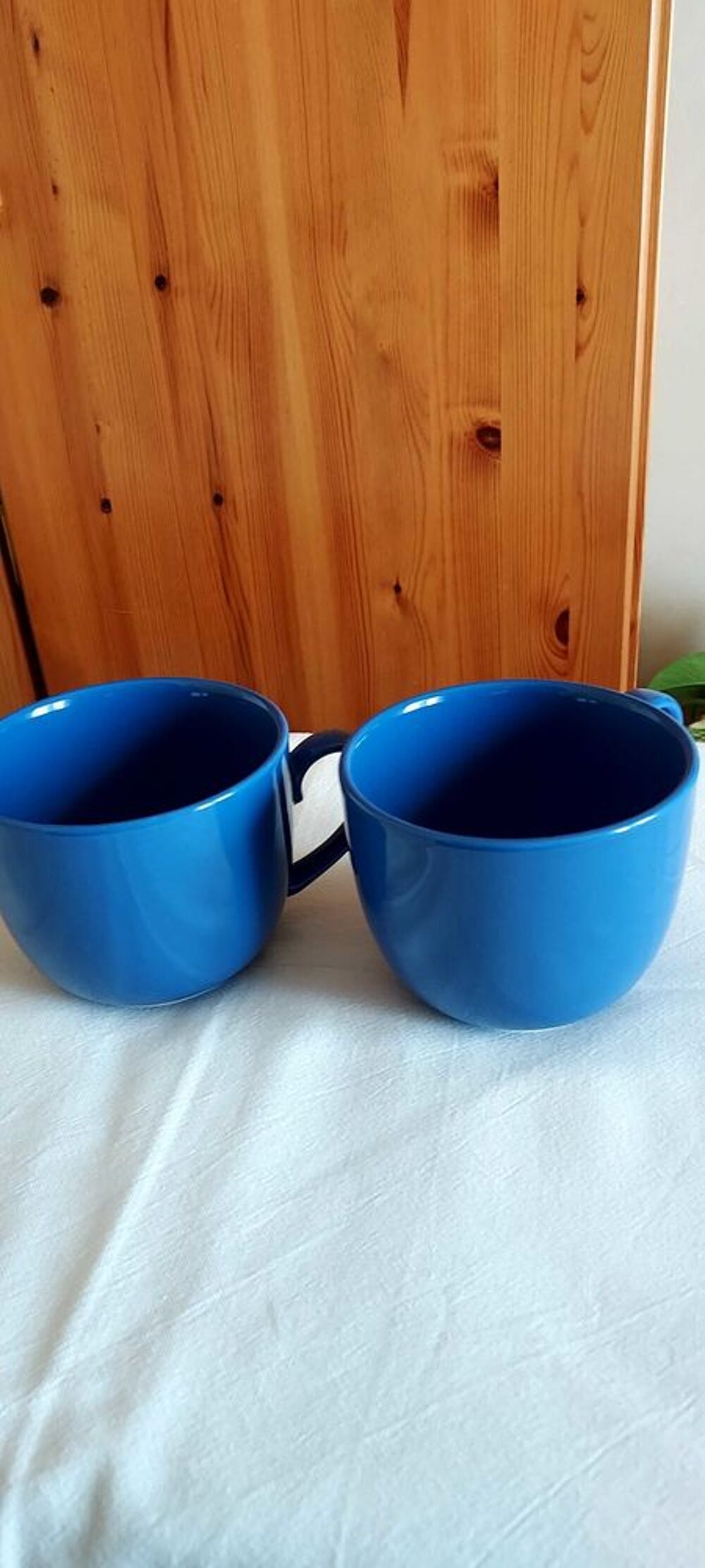 lot de deux d&eacute;jeuners bleus Dcoration