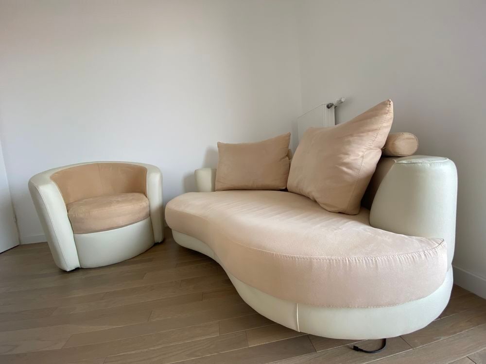 Ensemble canap&eacute; et fauteuil cuir excellent &eacute;tat Meubles