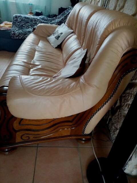 Canap cuir de salon  non convertible 230 Garennes-sur-Eure (27)