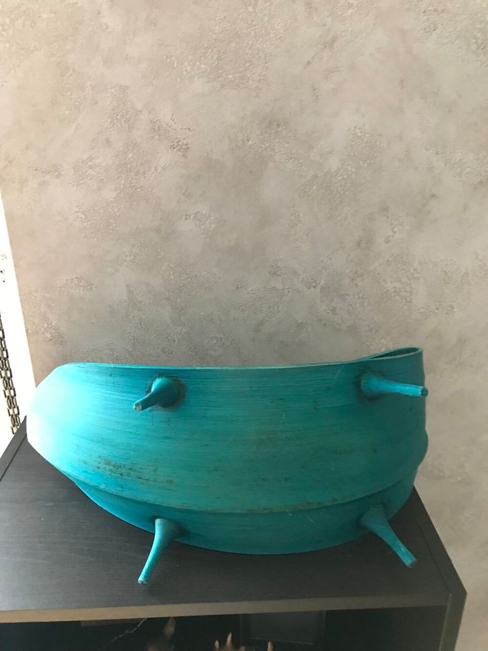 Coupelle &agrave; fruits ou autres en forme de feuille verte Cuisine