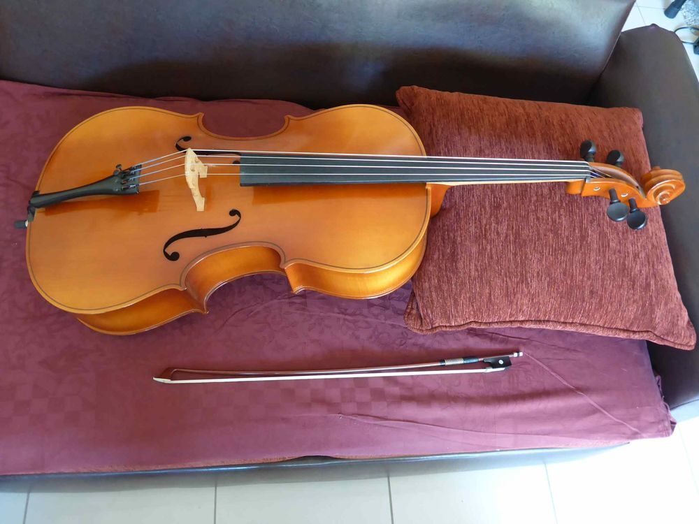 Violoncelle 3/4 d'&eacute;tude avec housse et archet Instruments de musique
