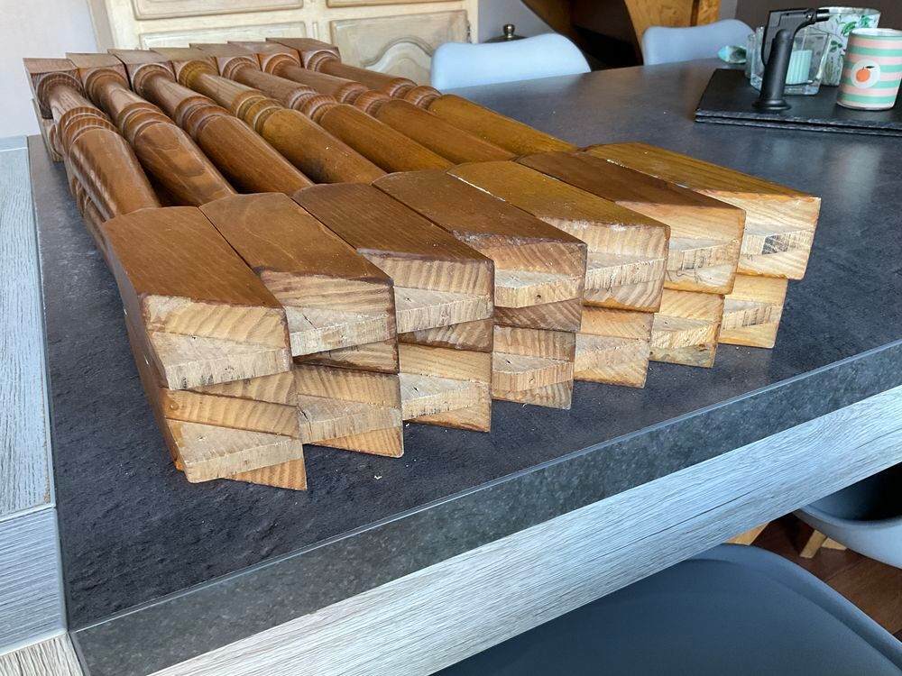 Rampe ou garde-corps compl&egrave;te d'escalier en orme Bricolage