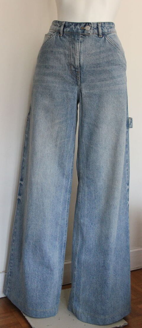 Jean �vas� - Baggy Denim Dirty Blue COURREGES T.27 230 Issy-les-Moulineaux (92)